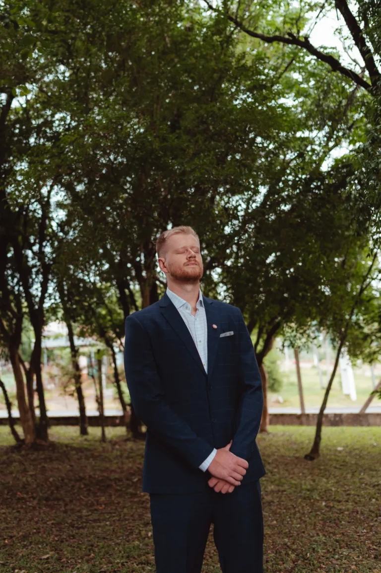 Casamento de Ana e Fred: noivo e padrinhos