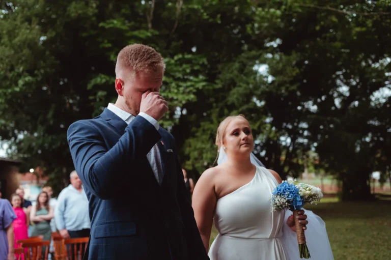Casamento de Ana e Fred: cerimônia ao ar livre