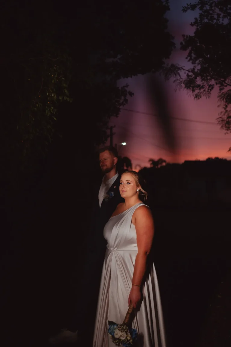 Casamento de Ana e Fred: retratos dos noivos ao pôr do sol