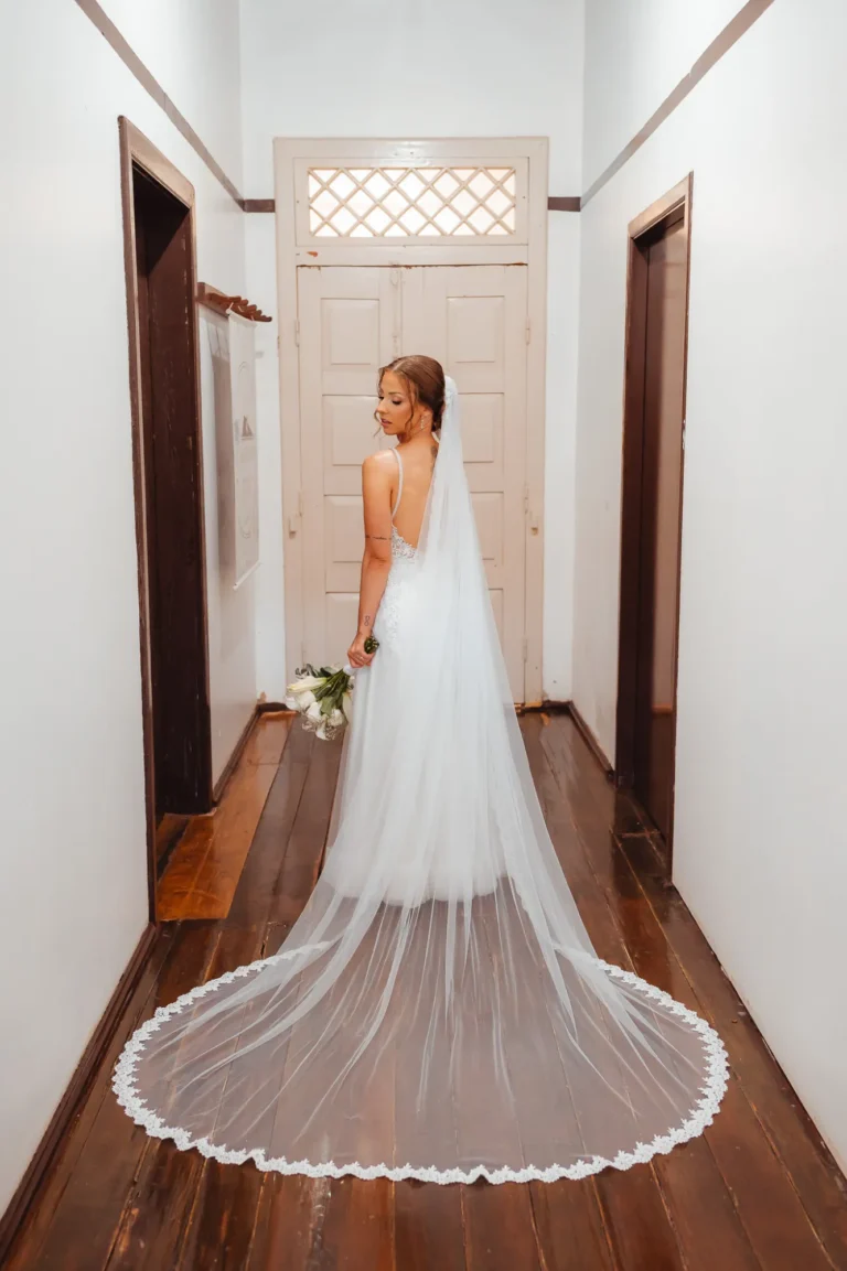 Casamento de Bruna e Douglas: noiva com as madrinhas