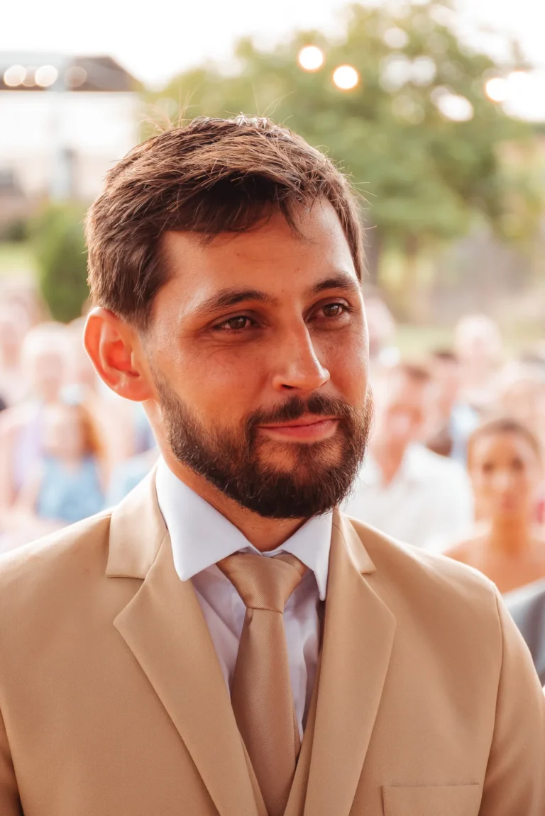 Casamento de Bruna e Douglas: cerimônia ao ar livre