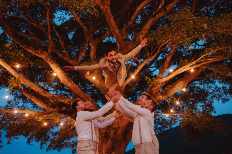 Casamento de Bruna e Douglas: saída dos noivos e padrinhos