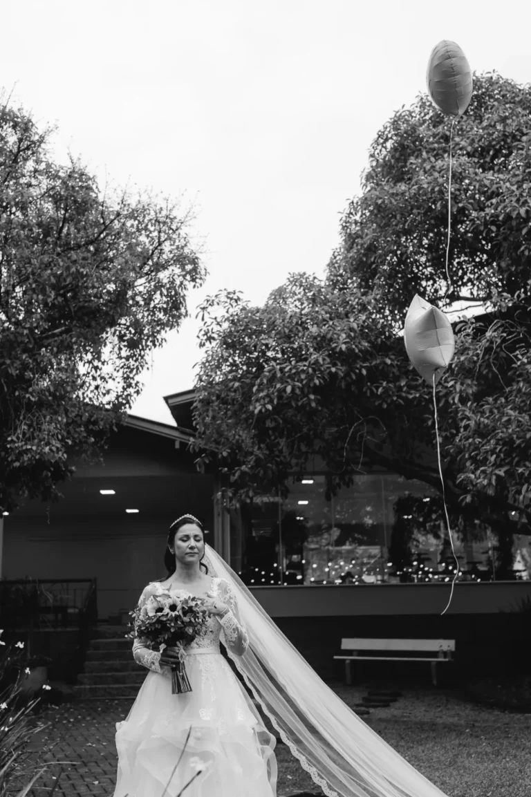 Casamento de Carla e Dionei: cerimônia ao ar livre