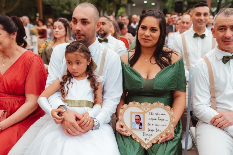 Casamento de Carla e Dionei: cerimônia ao ar livre