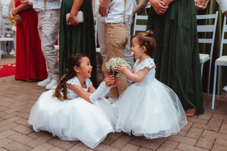 Casamento de Carla e Dionei: cerimônia ao ar livre