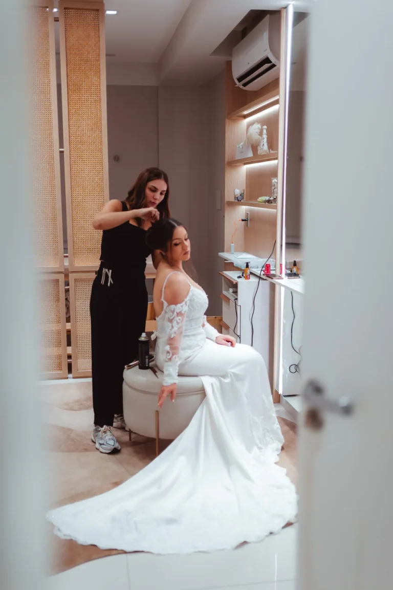 Casamento de Fran e Djonatan: preparação da noiva